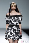 Vestido de escote barco de la colección primavera/verano 2014 de Carlos Diez en Madrid Fashion Week