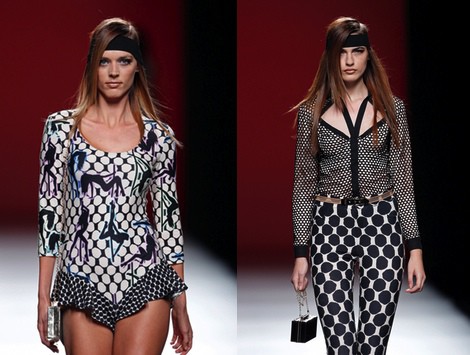 Pantalón estampado de la colección primavera/verano 2014 de María Escoté en Madrid Fashion Week