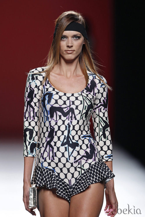 Body con volantes de la colección primavera/verano 2014 de María Escoté en Madrid Fashion Week