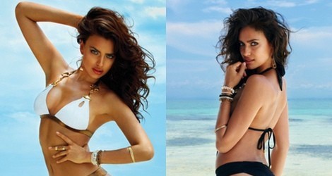 Irina Shayk con un biquini de la colección verano 2014 de Beach Bunny