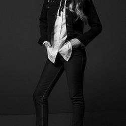 Laura Hayden con pantalón y chaqueta de la colección otoño/invierno 2013 de Levi's