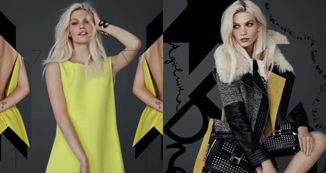 Vestido amarillo de la colección otoño/invierno 2013/2014 de Rebecca Minkoff