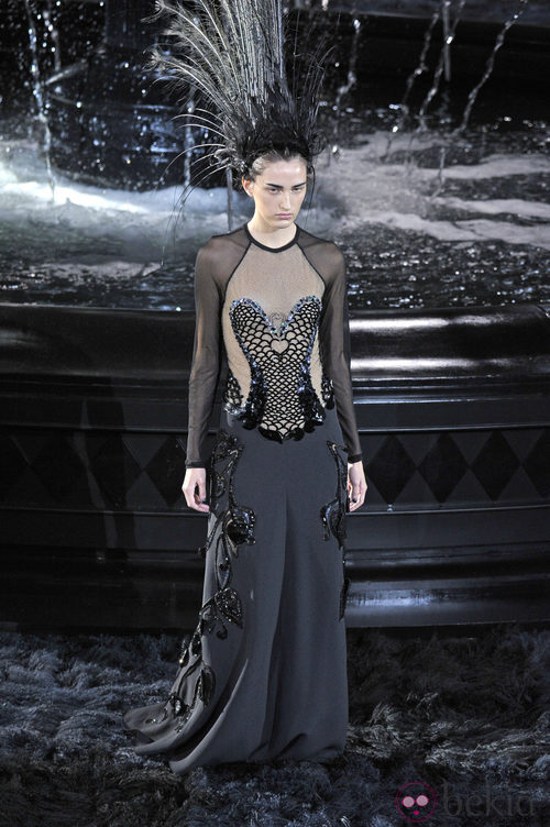 Vestido de la colección primavera/verano 2014 de Louis Vuitton en Paris
