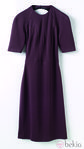 Vestido burdeos de la colección de Juanjo Oliva para Elogy otoño/invierno 2013/2014