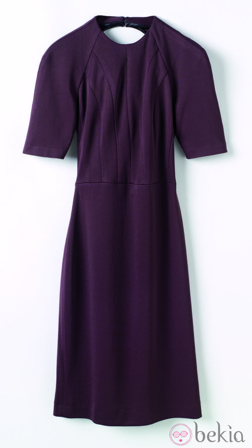 Vestido burdeos de la colección de Juanjo Oliva para Elogy otoño/invierno 2013/2014