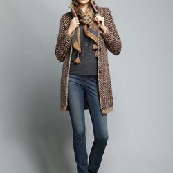 Abrigo marrón de la colección otoño/invierno 2013/2014 de Indi&Cold