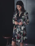Vestido estampado de la colección otoño/invierno 2013/2014 de Juanjo Oliva para Elogy