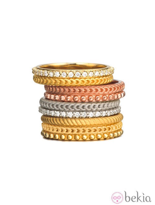 Anillos de la colección 'Ruedo Bridal' de Carrera y Carrera
