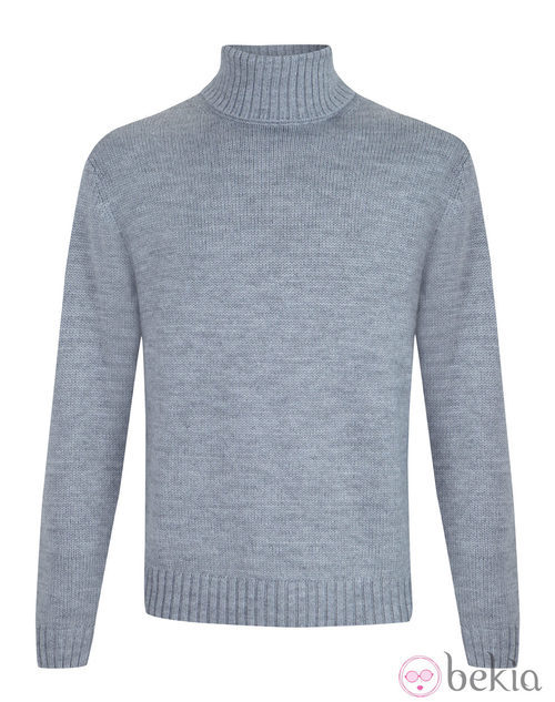 Jersey gris de cuello alto de la colección otoño/invierno 2013/2014 de Emidio Tucci