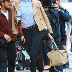Karlie Kloss durante un shooting para Coach en Nueva York