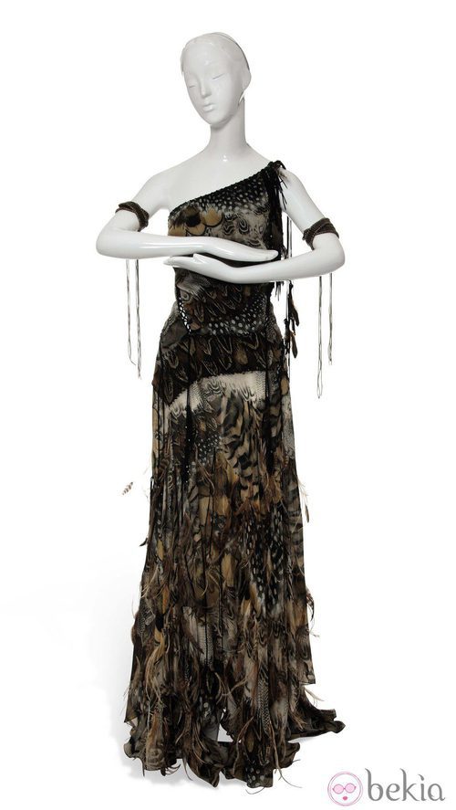 Vestido inspirado en Pocahontas de Roberto Cavalli