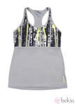 Camiseta gris de la colección Reebok Aerobics