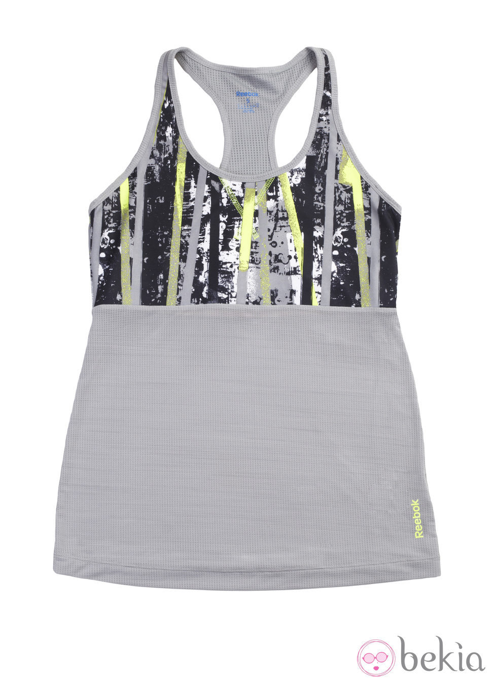 Camiseta gris de la colección Reebok Aerobics