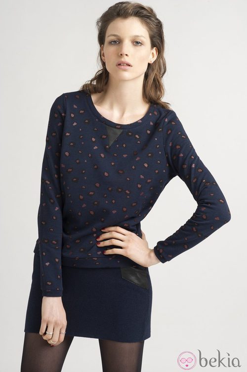 Jersey azul de la colección otoño/invierno 2013/2014 de Marie Sixtine