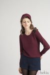 Camiseta burdeos de la colección otoño/invierno 2013/2014 de Marie Sixtine