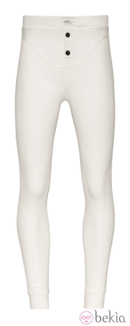 Pantalón de pijama blanco de la colección otoño/invierno 2013/2014 Bodywear de David Beckham para H&M