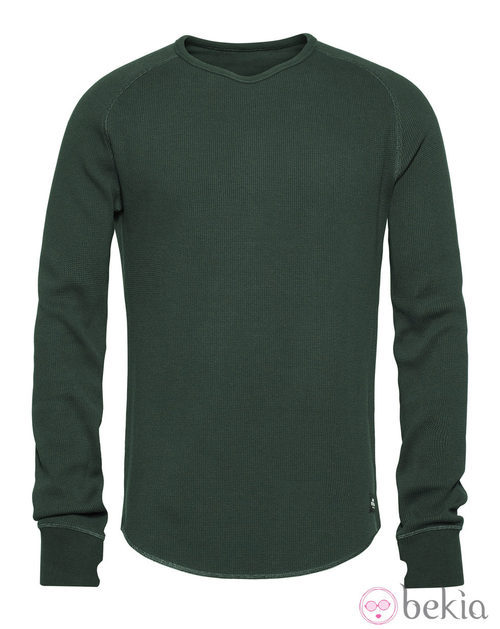 Camiseta verde de la colección otoño/invierno 2013/2014 Bodywear de David Beckham para H&M