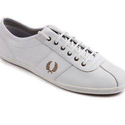 Zapatillas Hayes Unlined Leather en blanco de Fred Perry