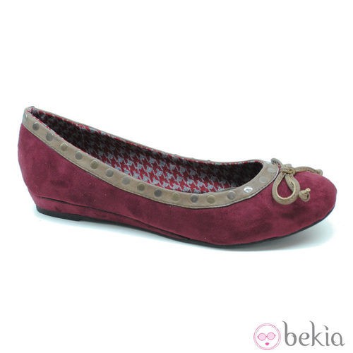 Bailarinas burdeos de la colección otoño/invierno 2013/2014 de Refresh