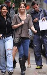 Leighton Meester tras el rodaje de 'Gossip girl' con un look otoñal