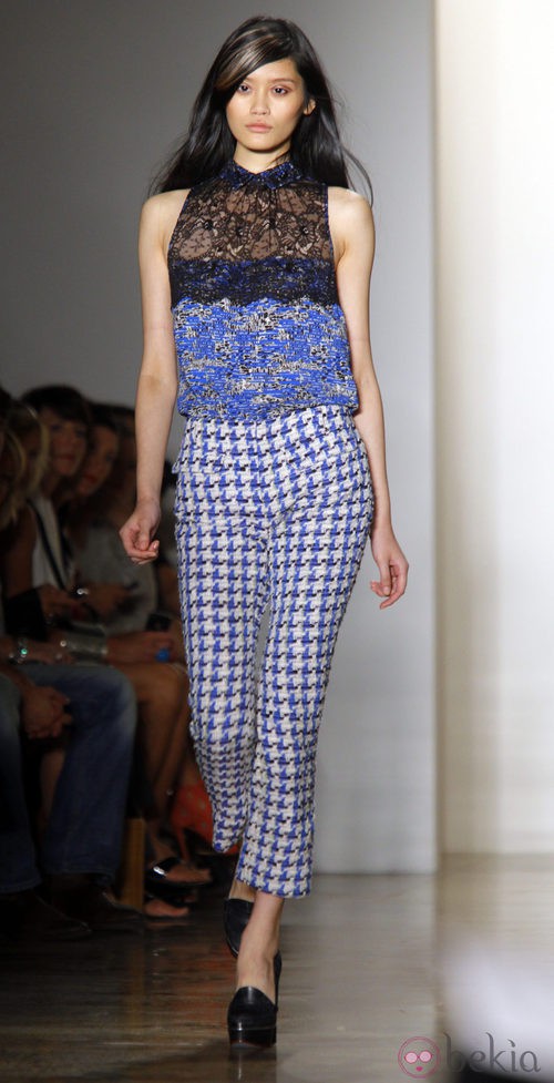 Pantalón en pata de gallo de Peter Som, colección primavera de 2012