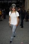 Zoe Kravitz en el desfile de Alexander Wang en la Semana de la Moda de Nueva York, colecciones de primavera de 2012