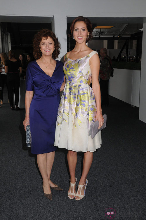 Susan Sarandon y su hija, Eva Amurri, en el desfile de Lela Rose