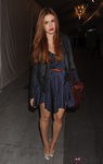 Holland Roden en el desfile de Monique Lhuillier, primavera 2012