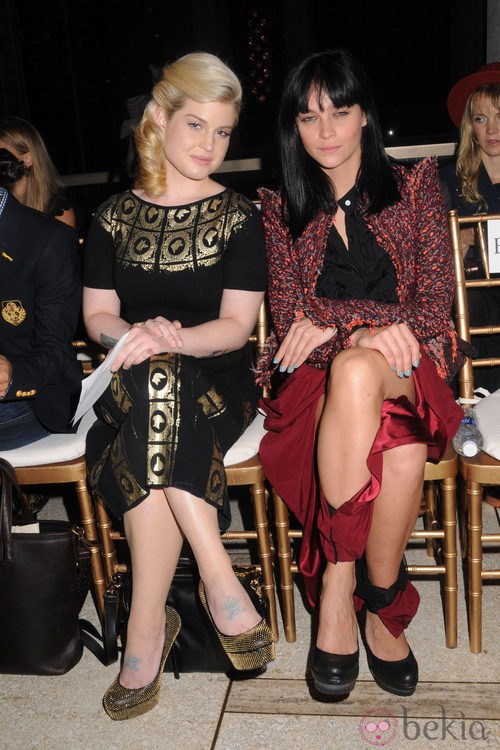 Kelly Osbourne en el front row de Zac Posen, colección primavera 2012