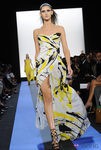 Vestido estampado de Monique Lhuillier, colección primavera de 2012