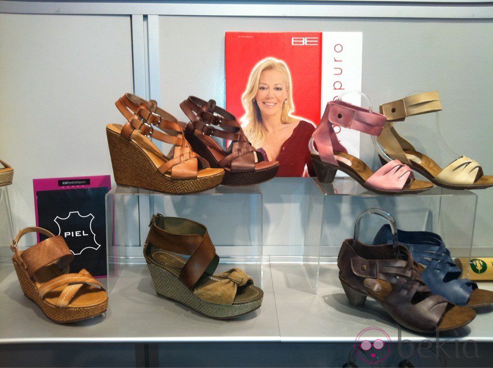 Sandalias de la colección 'BE: Estado Puro' de Furiezza diseñada por Belén Esteban