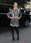 Molly Sims en la Semana de la Moda, colecciones de primavera de 2012