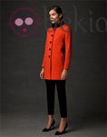 Abrigo rojo de la colección 'Heritage' de Cortefiel