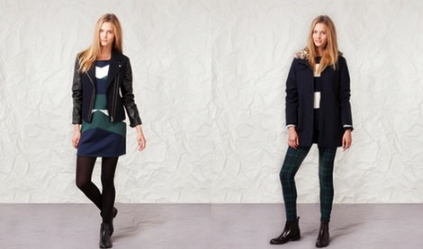 Look de la línea Technical Tartan de la colección otoño/invierno 2013/2014 de Springfield