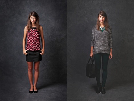 Minifalda negra de la colección otoño/invierno 2013/2014 de Springfield
