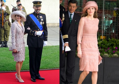 La Princesa Letizia vestida de Felipe Varela en la Boda Real de Luxemburgo