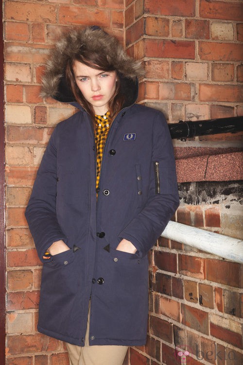 Abrigo azul de la colección otoño/invierno 2013/2014 de Fred Perry