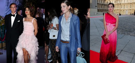 Carlota Casiraghi con vestido tail-hem de Chanel
