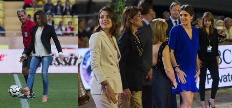 Carlota Casiraghi con uno de sus primeros looks premamá