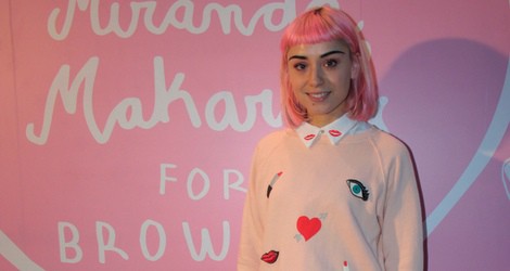 Miranda Makaroff durante la presentación de su colección para Brownie