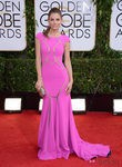 Maria Menounos con un vestido de Max Azria en la alfombra roja de los Globos de Oro 2014