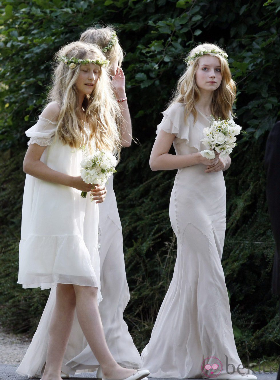 Lottie Moss en la boda de su hermana Kate Moss con Jamie Hince