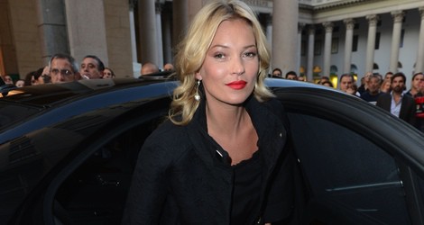 Kate Moss en la Semana de la Moda de Milán primavera/verano 2013