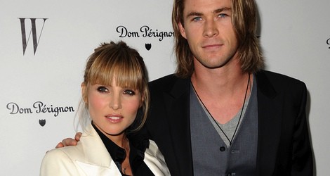 Elsa Pataky y Chris Hemsworth en la fiesta W Magazine