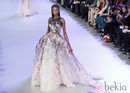Vestido estampado de la colección primavera/verano 2014 Alta Costura de Elie Saab en la Semana de la Moda de París