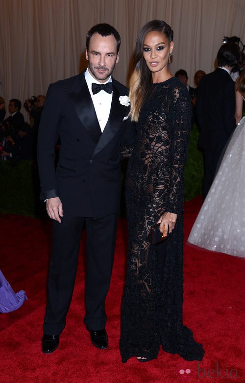El diseñador Tom Ford y Joan Smalls