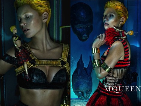 Kate Moss protagoniza la campaña primavera/verano 2014 de Alexander McQueen