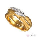 Anillo de oro de la colección 'Bambú' de Carrera y Carrera