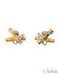 Pendientes de oro de la colección 'Bambú' de Carrera y Carrera
