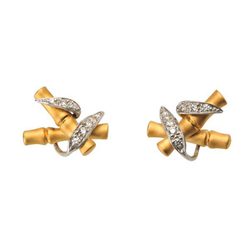 Pendientes de oro de la colección 'Bambú' de Carrera y Carrera